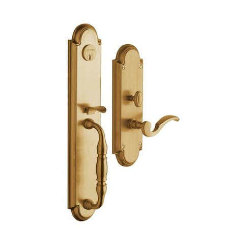 Double Cylinder Entry Handlesets Vintage Brass